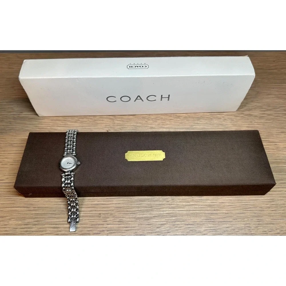 Vintage Coach W324 Swiss Quartz Women's Watch Box Papers Not Working